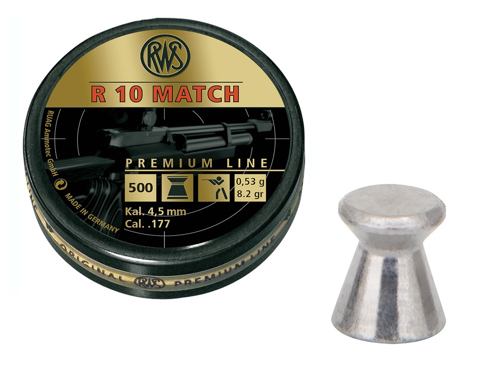 RWS R10 Match Geweer 4.50mm Luchtdruk Kogeltjes blikje 500